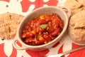 A stew of red beans, meat and corn Royalty Free Stock Photo