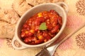 A stew of red beans, meat and corn Royalty Free Stock Photo