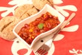 A stew of red beans, meat and corn Royalty Free Stock Photo