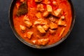 Stew with spices in a frying pan closeup Royalty Free Stock Photo