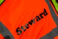 Steward on back of tabard