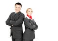 Steward & stewardess Royalty Free Stock Photo