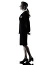 Stewardess cabin crew woman standing silhouette