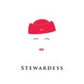 Stewardess girl avatar.