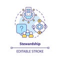 Stewardship concept icon