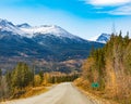 Stewart-Cassiar Highway 37 in fall BC Canada