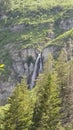 Stewart`s Falls Cascading Down the Mountainside Royalty Free Stock Photo