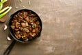 Stewed beef in soy sauce with spices Royalty Free Stock Photo