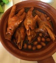Stewed Chicken Feet Royalty Free Stock Photo