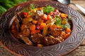 Stewed meat with vegetables