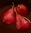 Stewed pears in red wine Royalty Free Stock Photo