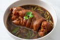 Stewed Pork Knuckle or Stewed Pork Leg Royalty Free Stock Photo