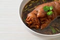 Stewed Pork Knuckle or Stewed Pork Leg Royalty Free Stock Photo