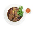 Stewed Pork Leg in Sweet Brown Soup Asian Food Royalty Free Stock Photo