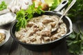 Stewed pork with mustard sauce Royalty Free Stock Photo