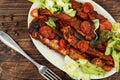 Stewed pork ribs in sauce Royalty Free Stock Photo