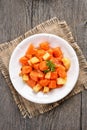 Stewed pumpkin and potato Royalty Free Stock Photo