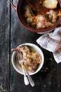 Stewed rabbit with vegetables Royalty Free Stock Photo