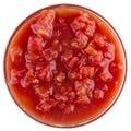 Stewed Tomatoes Isolated