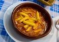 Stewed tripe with potatoes