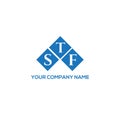 STF letter logo design on white background. STF creative initials letter logo concept. STF letter design