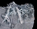 Stibnite crystals Royalty Free Stock Photo