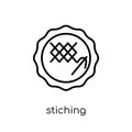 Stiching icon from Sew collection. Royalty Free Stock Photo