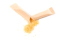 Stick of brown cane sugar Royalty Free Stock Photo