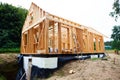 Stick built home under construction Royalty Free Stock Photo