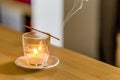 Stick of burning incense Royalty Free Stock Photo