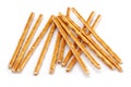 Stick cracker, pretzel, isolated on white Royalty Free Stock Photo