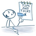 Stick figure with english tips and tricks