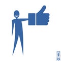 Stick figure like facebook