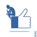 Stick figure like facebook