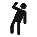Stick figure stickman icon pictogram simple