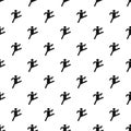 Stick figure stickman pattern seamless