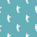 Stick figure stickman pattern seamless