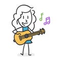 Stick girl singer-songwriter