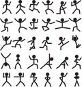 Stick man figures Royalty Free Stock Photo