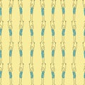 Stick People many Stripes seamless repeat Vector.