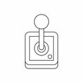 Stick shift, transmission icon, outline style Royalty Free Stock Photo