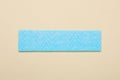 Stick of tasty chewing gum on beige background, top view Royalty Free Stock Photo