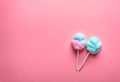 Stick with yummy cotton candy Royalty Free Stock Photo