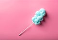 Stick with yummy cotton candy Royalty Free Stock Photo