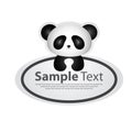 Sticker with animal design - panda