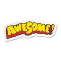 sticker of a awesome cartoon