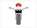 Sticker biker T-shirt picture illustration chopper road bike vtcnjr