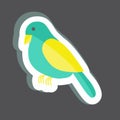 Sticker Bird. suitable for animal symbol. simple design editable. design template vector. simple symbol illustration