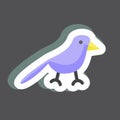 Sticker Bird. suitable for Spring symbol. simple design editable. design template vector. simple symbol illustration