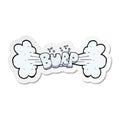 sticker of a cartoon burp